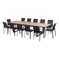 Table De Jardin Extensible Corvo Acacia & Graphite 18 Table De Jardin Extensible Corvo Acacia & Graphite -Maison du jardin Magasin 00W085105I