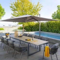 Table De Jardin Extensible Corvo Acacia & Graphite 19 Table De Jardin Extensible Corvo Acacia & Graphite -Maison du jardin Magasin 00W085105J