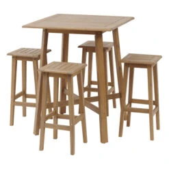 Table Haute De Jardin Tiwi Acacia 9 Table Haute De Jardin Tiwi Acacia -Maison du jardin Magasin 00W085114C