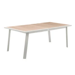 Table De Jardin Extensible Pavane Lin & Blanc 9 Table De Jardin Extensible Pavane Lin & Blanc -Maison du jardin Magasin 00W085118C