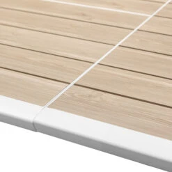 Table De Jardin Extensible Pavane Lin & Blanc 12 Table De Jardin Extensible Pavane Lin & Blanc -Maison du jardin Magasin 00W085118F
