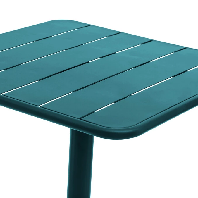 Table De Jardin Carrée Phuket Bleu Canard 2 Table De Jardin Carrée Phuket Bleu Canard – Image 2