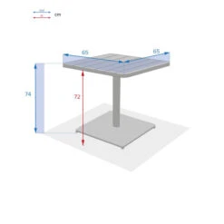 Table De Jardin Carrée Phuket Vert Olive 5 Table De Jardin Carrée Phuket Vert Olive -Maison du jardin Magasin 00W085122C