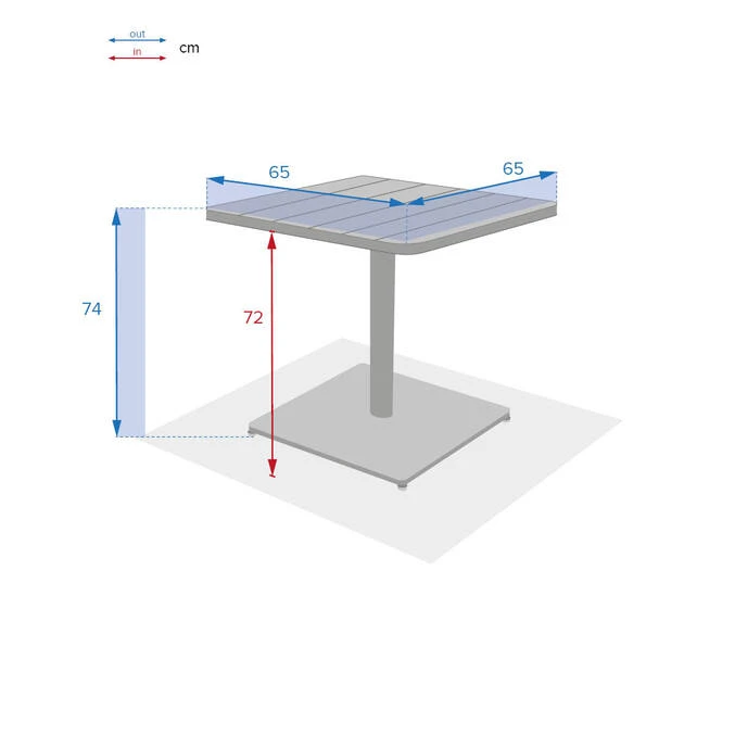 Table De Jardin Carrée Phuket Vert Olive 3 Table De Jardin Carrée Phuket Vert Olive – Image 3