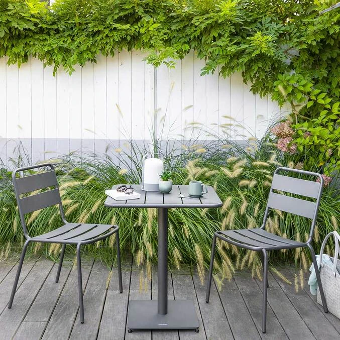 Table De Jardin Carrée Phuket Graphite 1 Table De Jardin Carrée Phuket Graphite