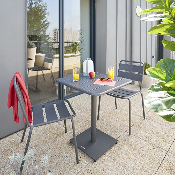 Table De Jardin Carrée Phuket Graphite 4 Table De Jardin Carrée Phuket Graphite – Image 4