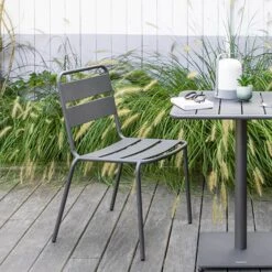 Chaise De Jardin Empilable Phuket Graphite