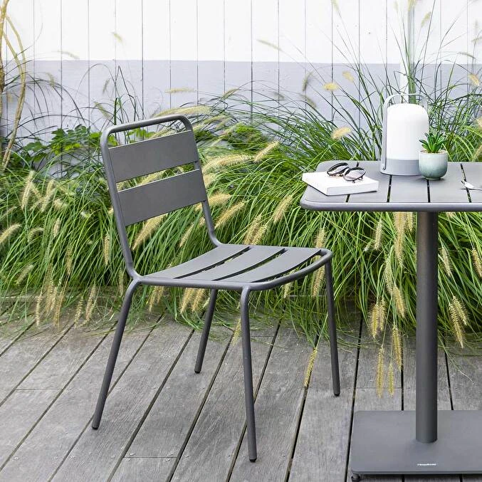 Chaise De Jardin Empilable Phuket Graphite 1 Chaise De Jardin Empilable Phuket Graphite