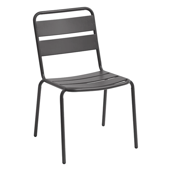 Chaise De Jardin Empilable Phuket Graphite 2 Chaise De Jardin Empilable Phuket Graphite – Image 2