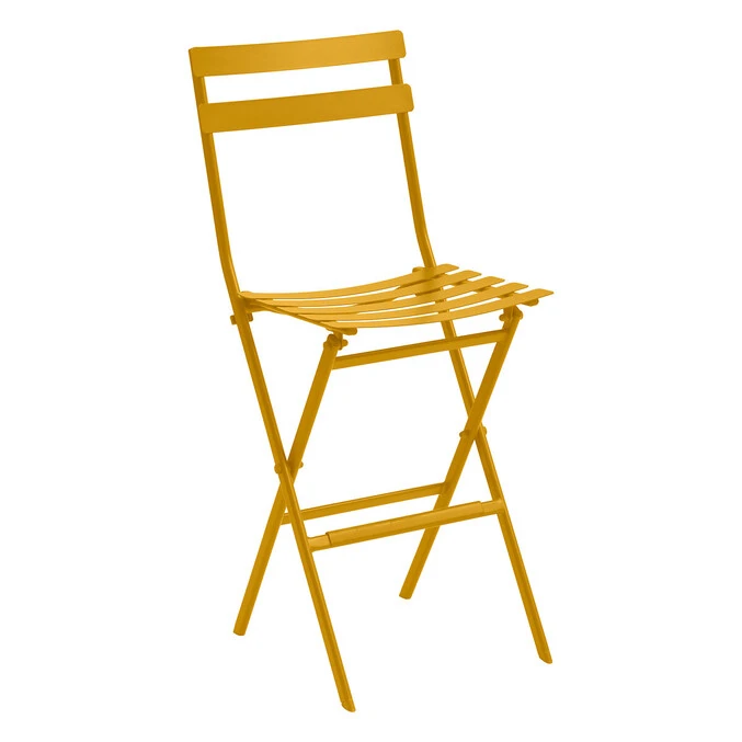 Lot De 2 Chaises Hautes Pliantes De Jardin Greensboro Jaune Moutarde 2 Lot De 2 Chaises Hautes Pliantes De Jardin Greensboro Jaune Moutarde – Image 2
