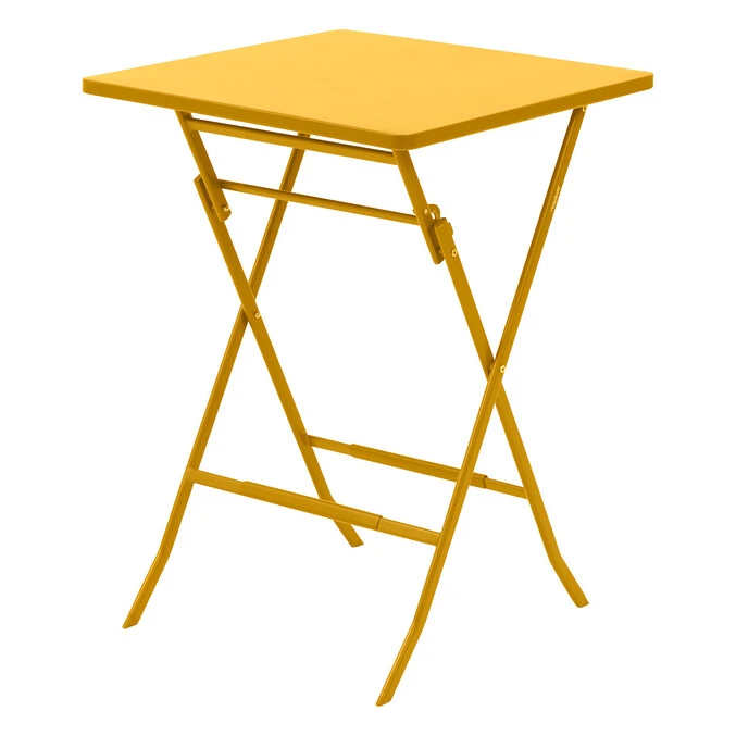 Table Haute Pliante De Jardin Greensboro Jaune Moutarde 2 Table Haute Pliante De Jardin Greensboro Jaune Moutarde – Image 2
