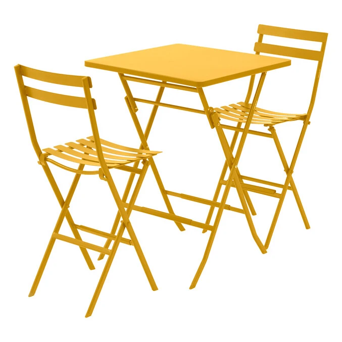 Table Haute Pliante De Jardin Greensboro Jaune Moutarde 3 Table Haute Pliante De Jardin Greensboro Jaune Moutarde – Image 3