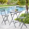 Table Haute Pliante De Jardin Greensboro Graphite