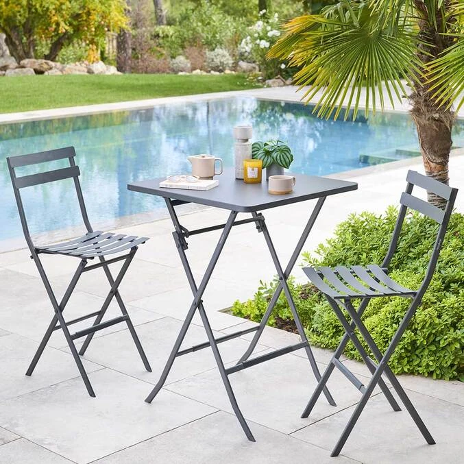 Table Haute Pliante De Jardin Greensboro Graphite 1 Table Haute Pliante De Jardin Greensboro Graphite