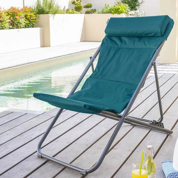 Chilienne De Jardin Pliante Jubba Bleu Canard & Graphite 1 Chilienne De Jardin Pliante Jubba Bleu Canard & Graphite