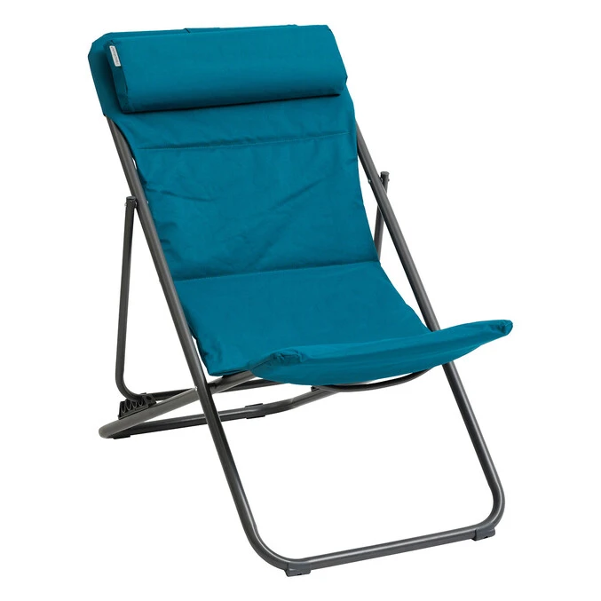 Chilienne De Jardin Pliante Jubba Bleu Canard & Graphite 2 Chilienne De Jardin Pliante Jubba Bleu Canard & Graphite – Image 2