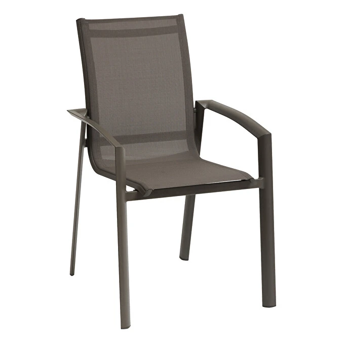 Fauteuil De Jardin Empilable Axant Wengé & Praline 2 Fauteuil De Jardin Empilable Axant Wengé & Praline – Image 2