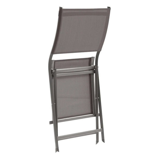 Lot De 4 Chaises De Jardin Pliantes Axant Wengé & Praline 3 Lot De 4 Chaises De Jardin Pliantes Axant Wengé & Praline – Image 3