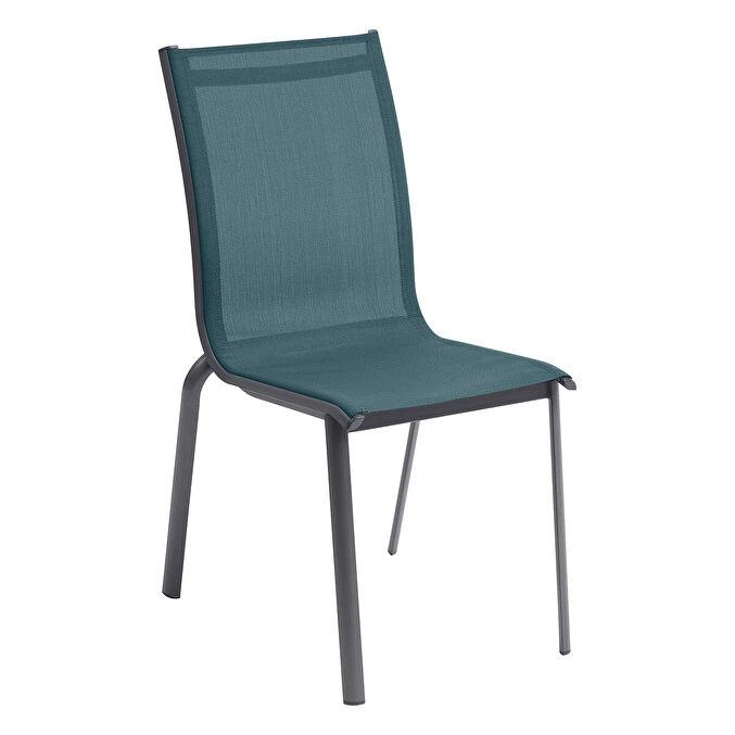 Chaise De Jardin Empilable Axant Bleu Canard & Graphite 1 Chaise De Jardin Empilable Axant Bleu Canard & Graphite