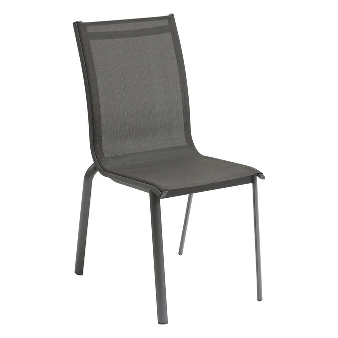Chaise De Jardin Empilable Axant Anthracite & Graphite 2 Chaise De Jardin Empilable Axant Anthracite & Graphite – Image 2