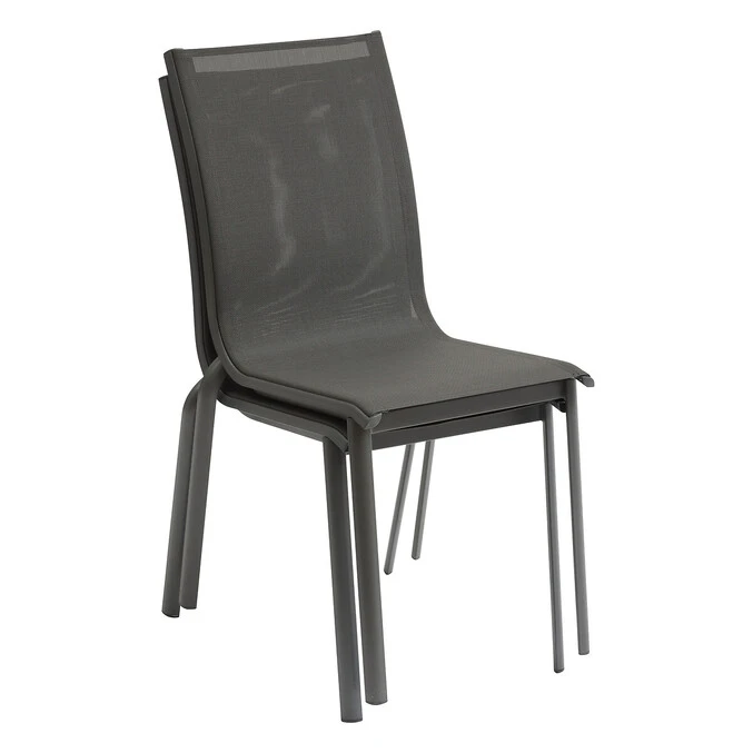 Chaise De Jardin Empilable Axant Anthracite & Graphite 3 Chaise De Jardin Empilable Axant Anthracite & Graphite – Image 3