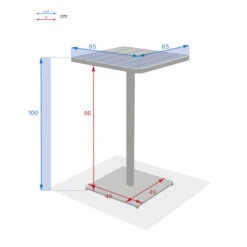 Table Haute De Jardin Phuket Ocre 5 Table Haute De Jardin Phuket Ocre -Maison du jardin Magasin 00W085188C