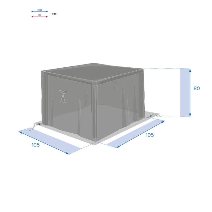 Housse De Protection Hambo Pour Table Carrée S 3 Housse De Protection Hambo Pour Table Carrée S – Image 3