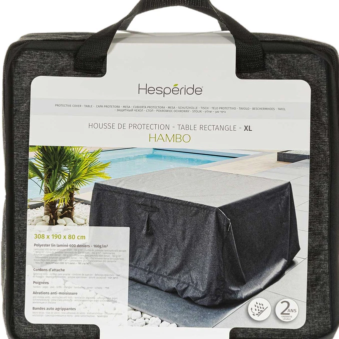 Housse De Protection Hambo Pour Table Rectangulaire XL 1 Housse De Protection Hambo Pour Table Rectangulaire XL