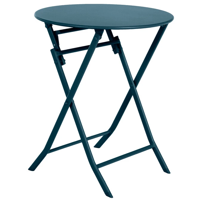 Table De Jardin Pliante Ronde Greensboro Pétrole 2 Table De Jardin Pliante Ronde Greensboro Pétrole – Image 2