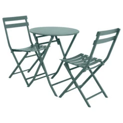 Table De Jardin Pliante Ronde Greensboro Vert Jade 7 Table De Jardin Pliante Ronde Greensboro Vert Jade -Maison du jardin Magasin 00W085247C