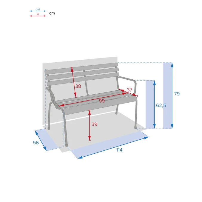 Banc De Jardin Greensboro Ambre 3 Banc De Jardin Greensboro Ambre – Image 3