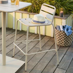 Chaise De Bar Empilable Phuket Argile