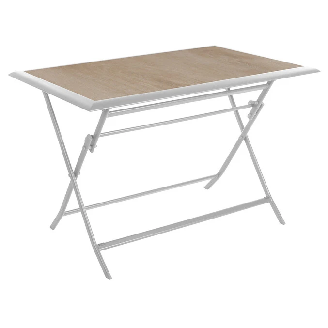 Table De Jardin Pliante Rectangulaire Azua Houblon & Blanc 2 Table De Jardin Pliante Rectangulaire Azua Houblon & Blanc – Image 2