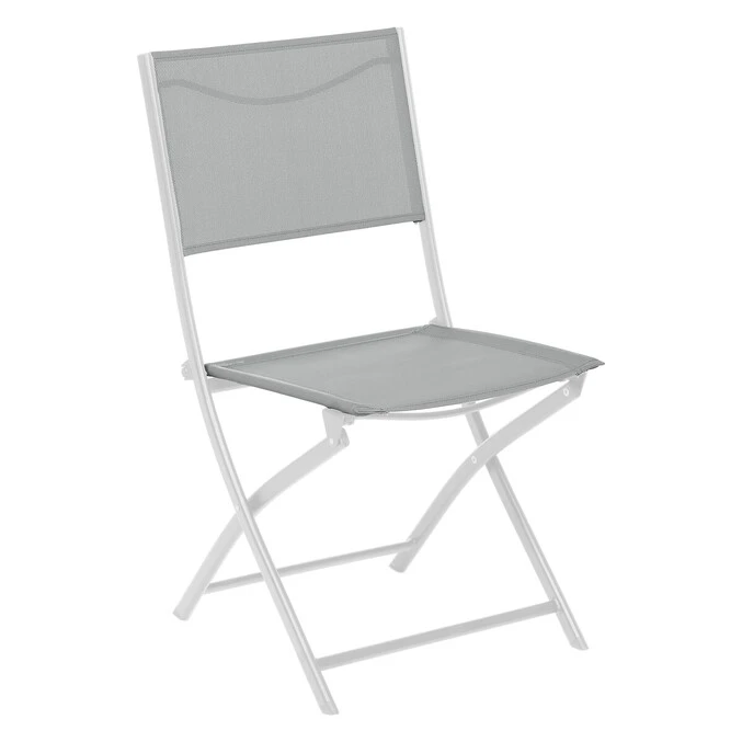 Lot De 4 Chaises De Jardin Pliantes Modula Galet & Blanc 2 Lot De 4 Chaises De Jardin Pliantes Modula Galet & Blanc – Image 2