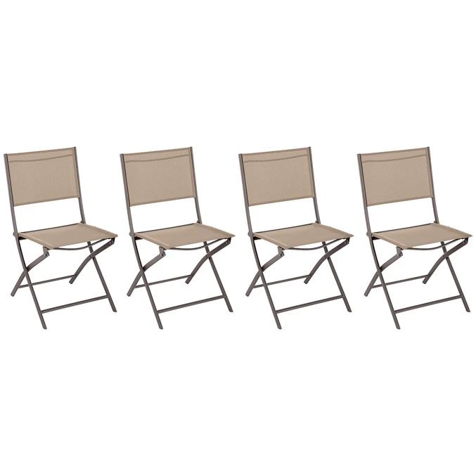 Lot De 4 Chaises De Jardin Pliantes Modula Lin & Tonka 1 Lot De 4 Chaises De Jardin Pliantes Modula Lin & Tonka