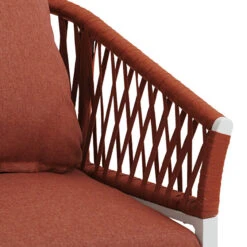 Lot De 2 Fauteuils De Jardin Oriengo Brique & Blanc 8 Lot De 2 Fauteuils De Jardin Oriengo Brique & Blanc -Maison du jardin Magasin 00W085277D