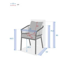 Lot De 2 Fauteuils De Jardin Oriengo Brique & Blanc 9 Lot De 2 Fauteuils De Jardin Oriengo Brique & Blanc -Maison du jardin Magasin 00W085277E