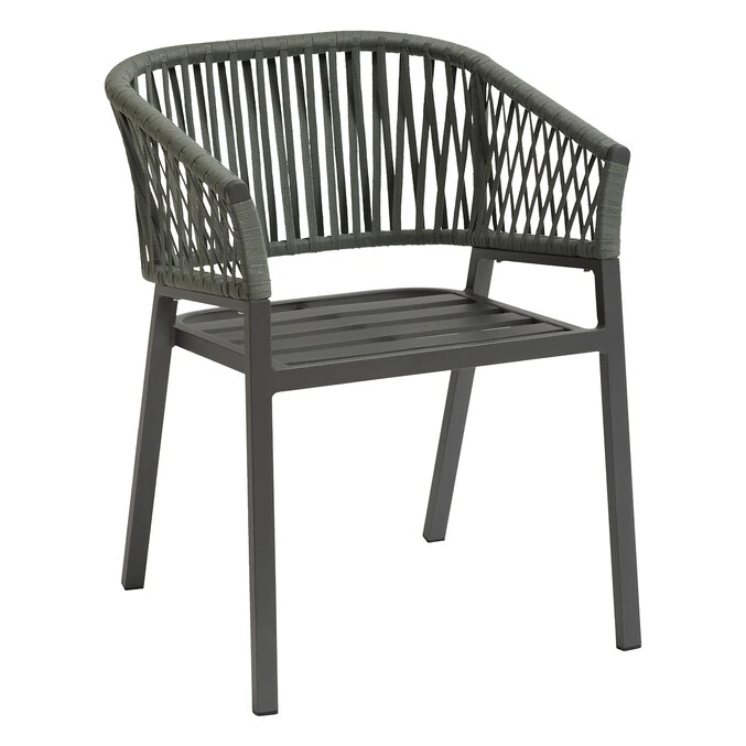 Lot De 2 Fauteuils De Jardin Oriengo Olive & Graphite 3 Lot De 2 Fauteuils De Jardin Oriengo Olive & Graphite – Image 3