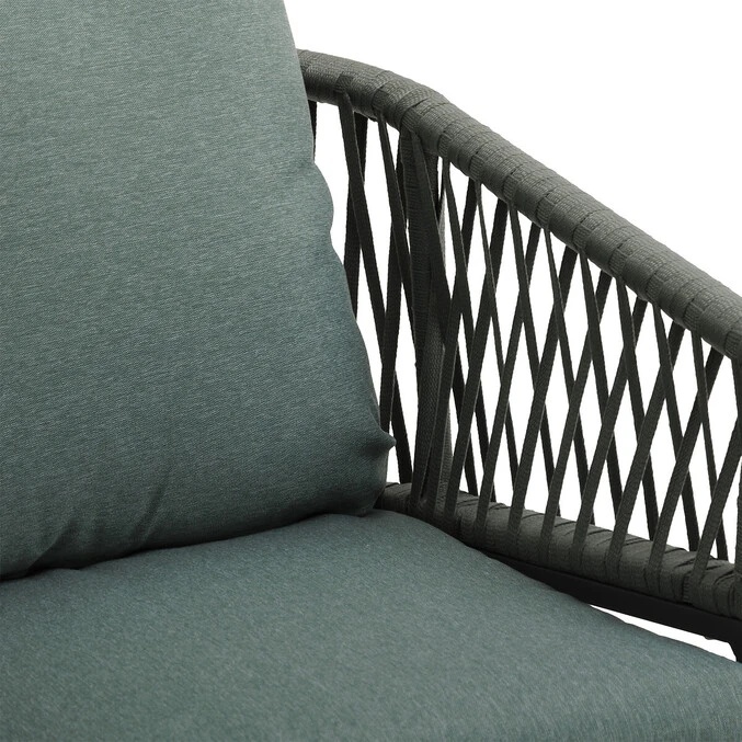 Lot De 2 Fauteuils De Jardin Oriengo Olive & Graphite 4 Lot De 2 Fauteuils De Jardin Oriengo Olive & Graphite – Image 4