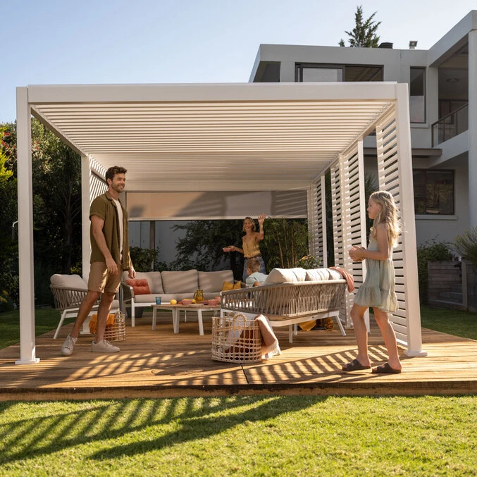 Pergola Evora Petit Modèle Blanc 2 Pergola Evora Petit Modèle Blanc – Image 2