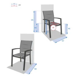 Fauteuil De Jardin Empilable Allure Glacier & Blanc 7 Fauteuil De Jardin Empilable Allure Glacier & Blanc -Maison du jardin Magasin 00W085314D