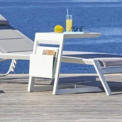 Table D'appoint De Jardin Carrée Allure Blanc