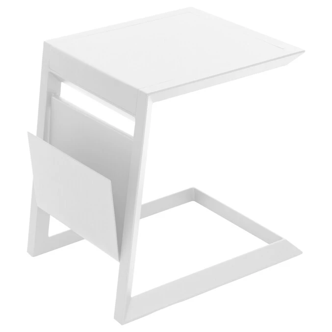 Table D'appoint De Jardin Carrée Allure Blanc 2 Table D'appoint De Jardin Carrée Allure Blanc – Image 2