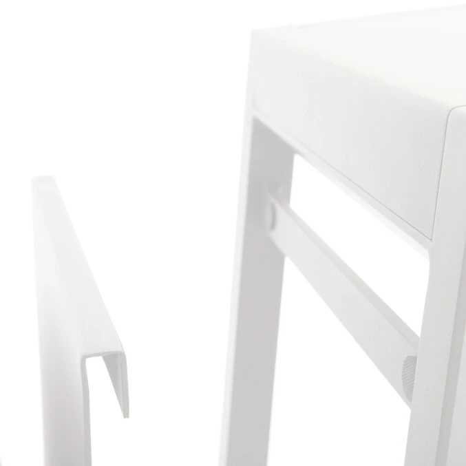 Table D'appoint De Jardin Carrée Allure Blanc 3 Table D'appoint De Jardin Carrée Allure Blanc – Image 3