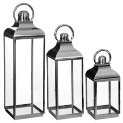 ATMOSPHERA Lot De 3 Lanternes D'extérieur