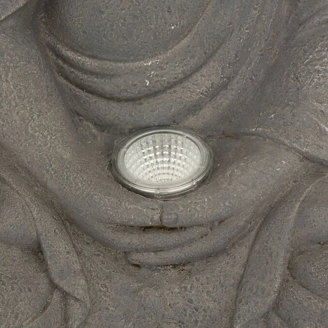 ATMOSPHERA Lampe D'extérieur Solaire Bouddha Ardoise 3 ATMOSPHERA Lampe D'extérieur Solaire Bouddha Ardoise – Image 3