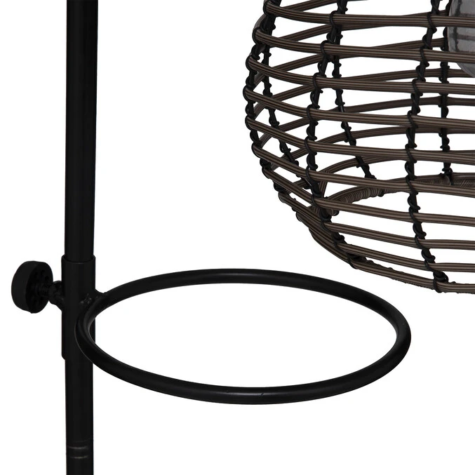 ATMOSPHERA Pied De Lampadaire D'extérieur Viky Noir 2 ATMOSPHERA Pied De Lampadaire D'extérieur Viky Noir – Image 2