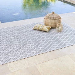 ATMOSPHERA Tapis Extérieur Et Intérieur, Gris, 170x120 Cm 3 ATMOSPHERA Tapis Extérieur Et Intérieur, Gris, 170x120 Cm -Maison du jardin Magasin 00W087493B