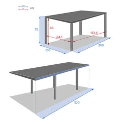 Ensemble Table De Jardin Extensible Piazza Gris Smoke + 8 Chaises Axant 14 Ensemble Table De Jardin Extensible Piazza Gris Smoke + 8 Chaises Axant -Maison du jardin Magasin 00W089032F